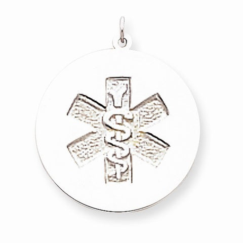 Sterling Silver Non-enameled Medical Jewelry Pendant, Gorgeous Pendants for Necklace