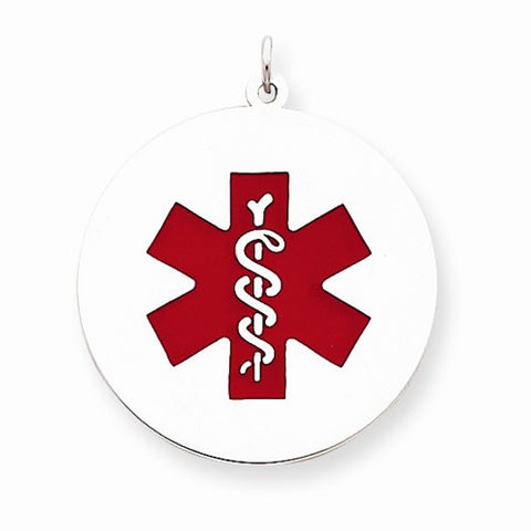 Sterling Silver Medical Jewelry pendant, Pretty Pendants for Necklace