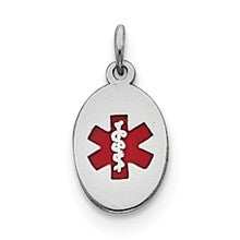 Sterling Silver Medical Jewelry Charm hide-image