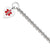 Sterling Silver Engraveable Enameled Heart Medical Id Bracelet