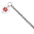 Sterling Silver Engraveable Enameled Heart Medical Id Bracelet