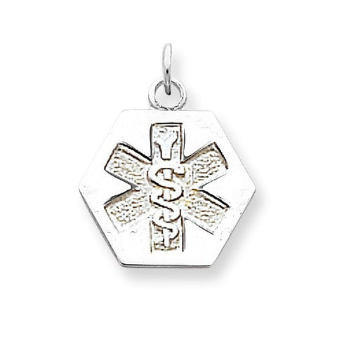 Sterling Silver Non-enameled Medical Jewelry Pendant, Exquisite Pendants for Necklace