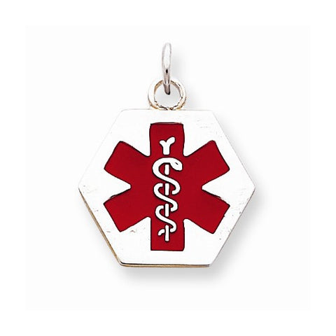 Sterling Silver Medical Jewelry Pendant, Delightful Pendants for Necklace