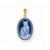 14k Gold 13x18 Full Cat Agate Cameo Pendant, Pendants for Necklace