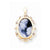 14k Gold .12ct Diamond 13x18 Agate Cameo with Sentiment pendant, Pretty Pendants for Necklace