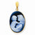 14k Gold Everlasting Love Agate Cameo pendant, Fine Pendants for Necklace