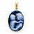 14k Gold Everlasting Love Agate Cameo pendant, Pendants for Necklace