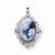 14k White Gold Diamond Agate Cameo with Sentiment pendant, Lovely Pendants for Necklace