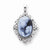 14k White Gold Diamond Heavens Gift Agate Cameo pendant, Pretty Pendants for Necklace