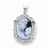 14k White Gold Diamond Agate Cameo with Sentiment pendant, Classy Pendants for Necklace