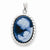 14k White Gold New Arrival III Agate Cameo pendant, Charm