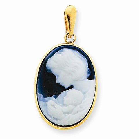 14k Gold New Arrival III Agate Cameo pendant, Pendants for Necklace