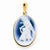 14k Gold First Steps Agate Cameo Pendant, Pendants for Necklace