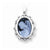 14k White Gold Diamond 12x16mm Guardian Angel Agate Cameo Pendant, Pendants for Necklace