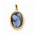 14k Gold 13x18mm Guardian Angel Agate Cameo Pendant, Pendants for Necklace