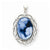 14k White Gold Heavens Gift Diamond Cameo w/Sentiment pendant, Pretty Pendants for Necklace
