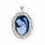 14k White Gold Wings of Love Diamonds Cameo pendant, Pretty Pendants for Necklace