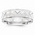 14k White Gold 7mm Design-Etched Wedding Band