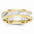 14k Two-Tone 6mm Flared-Edge Wedding Band
