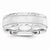 14k White Gold 7mm Design-Etched Wedding Band
