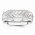 14k White Gold 7mm Design-Etched Wedding Band