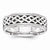 14k White Gold 6.75mm Fancy Wedding Band