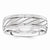 14k White Gold 6.50mm Fancy Wedding Band