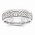 14k White Gold 7mm Fancy Wedding Band