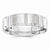 14k White Gold 6mm Fancy Wedding Band