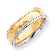 14k Two-tone Wedding Band