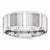 14k White Gold 7.75mm Fancy Wedding Band