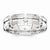 14k White Gold 6mm Fancy Diamond Wedding Band