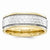 14k Two-Tone New Fancy Wedding Band