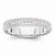 14k White Gold 3mm Design Etched Wedding Band