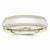 14k Two-Tone 5.5mm Milgrained-Edged Wedding Band