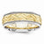 14k Two-Tone Wedding Band