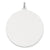 14k White Gold Plain .035 Gauge Round Engravable Disc Charm hide-image
