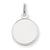 14k White Gold Plain .011 Gauge Round Engravable Disc Charm hide-image