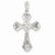 14k White Gold Diamond Cross Pendant, Gorgeous Pendants for Necklace