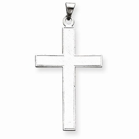 14k White Gold Cross Pendant, Fine Pendants for Necklace