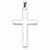 14k White Gold Cross Pendant, Fine Pendants for Necklace