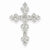 14k White Gold Diamond Filigree Cross pendant, Classy Pendants for Necklace