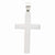 14k White Gold Polished Cross Pendant, Appealing Pendants for Necklace