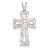 14k White Gold Diamond Cross pendant, Beautiful Pendants for Necklace