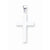 14k White Gold Polished Cross pendant, Dazzling Pendants for Necklace