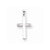 14k White Gold Solid Cross Pendant, Beautiful Pendants for Necklace