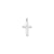 14k White Gold Solid Cross Pendant, Lovely Pendants for Necklace