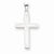 14k White Gold Solid Cross Pendant, Classy Pendants for Necklace