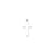 14k White Gold Polished Cross Pendant, Appealing Pendants for Necklace