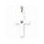14k White Gold .02ct. Diamond Cross pendant, Beautiful Pendants for Necklace